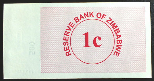 1 Cent - Zimbabwe 2007 r.
