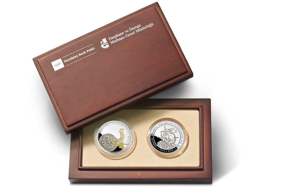 20 zł + 50 TRL 600 lat stosunków dyplomatycznych polsko-tureckich (komplet)