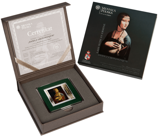 Moneta 1 dolar Dama z gronostajem Arcydzieła renesansu 2012