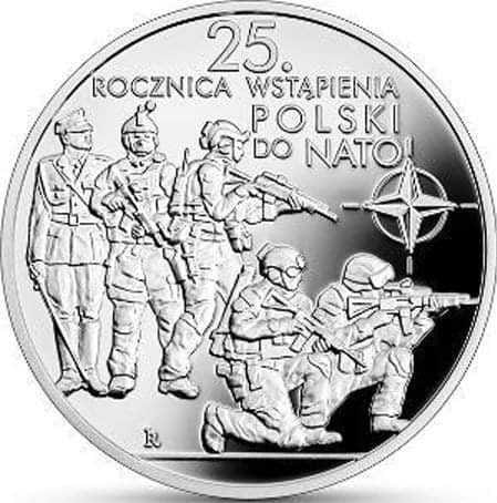 Moneta 10 zł 25 rocznica wstąpienia do NATO 2024