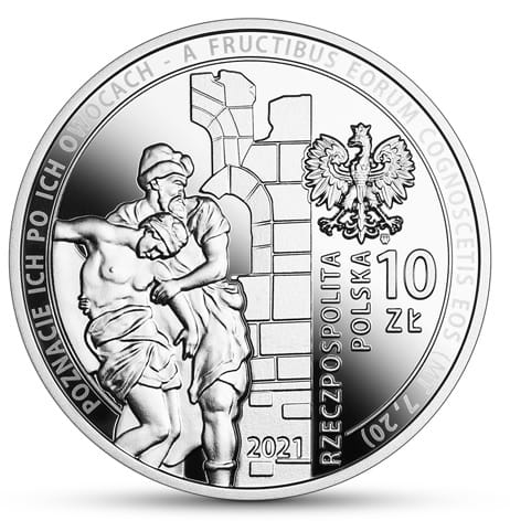 Moneta 10 zł 30-lecie wznowienia działalności Caritas Polska 2021