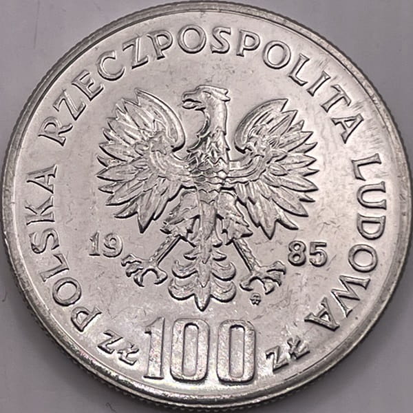 Moneta 100 zł Centrum Zdrowia Matki Polki 1985