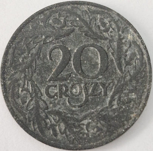 Moneta 20 groszy 1923 Zn cynk