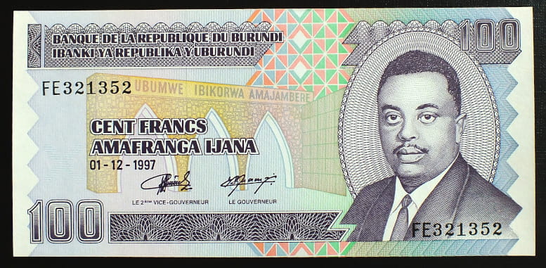 100 franków - Burundi