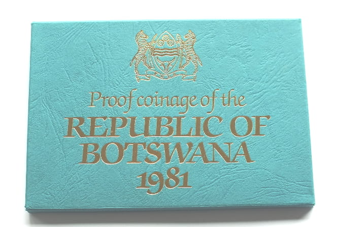 Set Botswana 1981 7 monet PROOF - ALEGAN