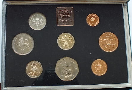 Zestaw 8 monet Royal Mint 1984 - Wielka Brytania