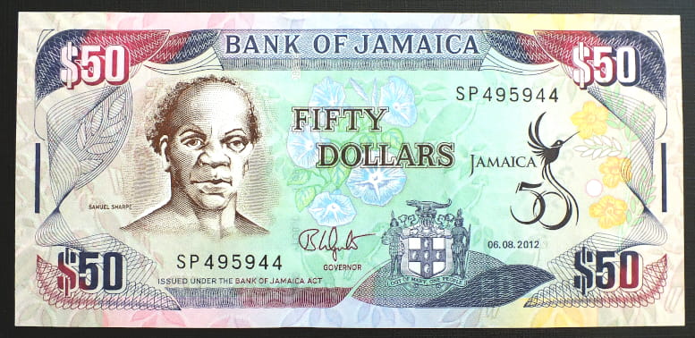 50 Dolarów - Jamajka 2012 r.