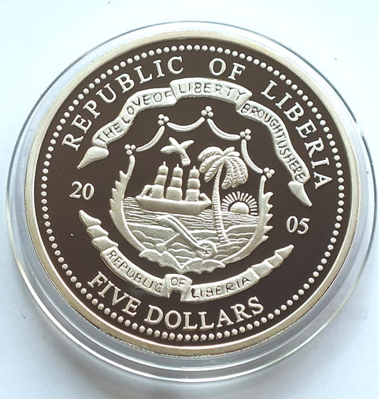 5 dolarów Liberia Jan Paweł II