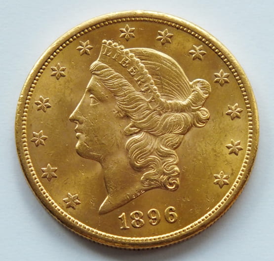 Moneta 20 USD ZŁOTO 1896 S