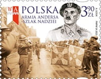 Znaczki Armia Andersa szlak nadziei Londyn arkusz 2023 5360