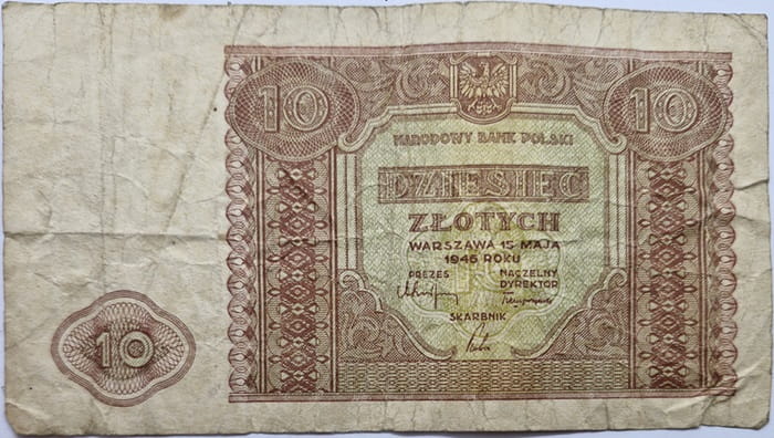Banknot 10 zł 1946 stan +4