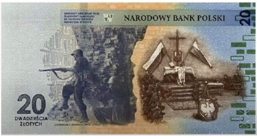 Banknot 20 zł 80 rocznica wybuchu Powstania Warszawskiego 2024