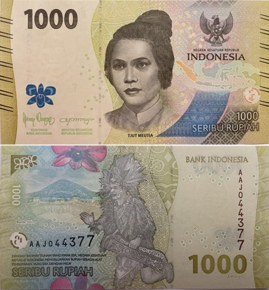 Indonezja banknot 1000 rupii 2022