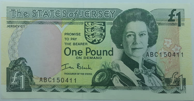 Jersey banknot 1 Pound UNC