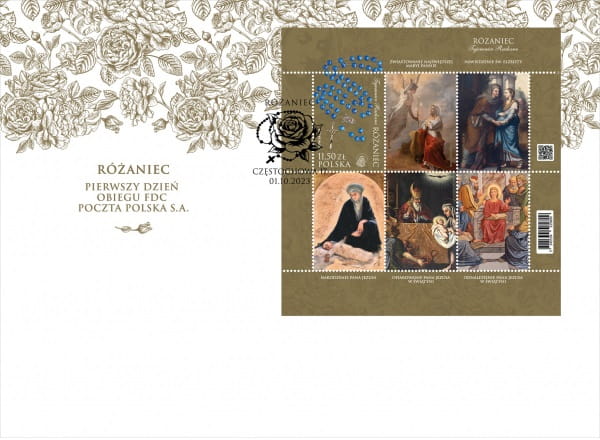 Koperty FDC Różaniec 2023 komplet 2277-2280