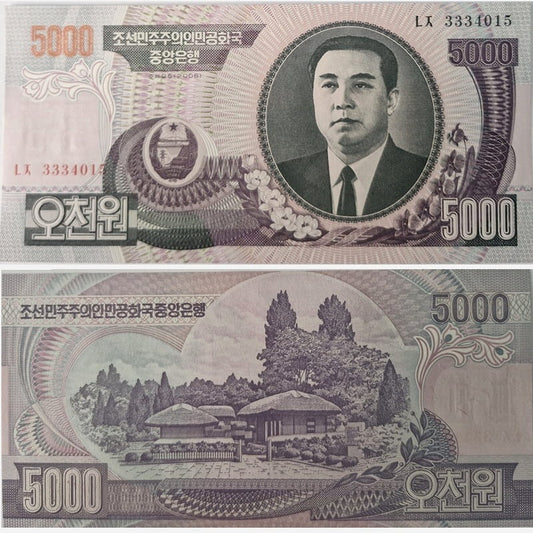 Korea Północna banknot 5000 Won 2006 UNC