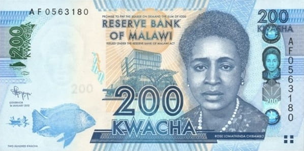 Malawi Banknot 200 Kwacha 2012