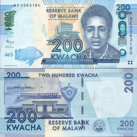 Malawi Banknot 200 Kwacha 2012