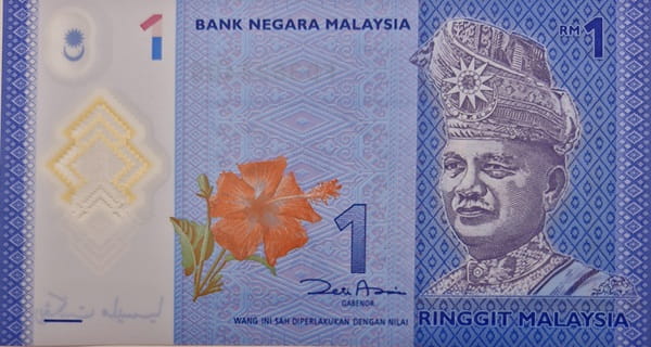 Malezja banknot 1 ringgit 2012