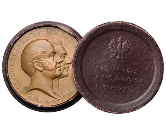 Medal 100-lecie Banku Polskiego 1829 -1929 pudełko 1928