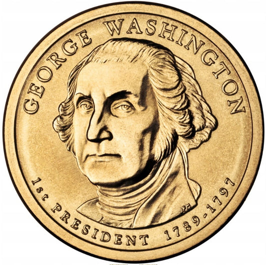 Moneta 1 dolar 2007 George Washington 1th