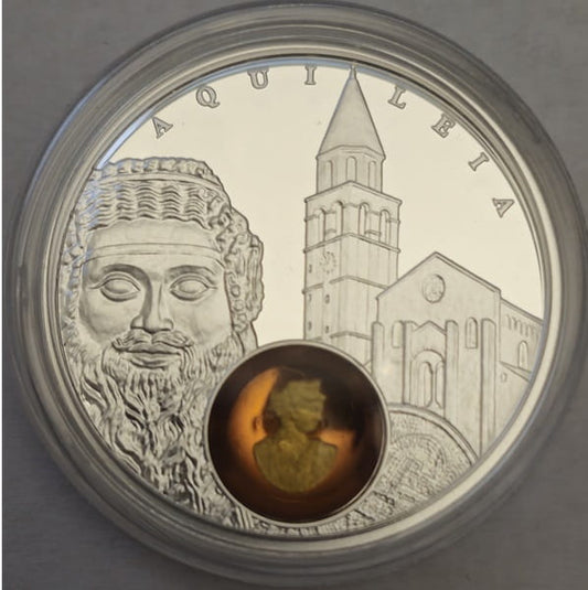 Moneta 1 dolar Szlak bursztynowy Akwileja 2017 r.