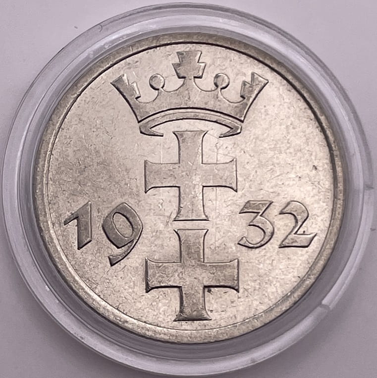 Moneta 1 gulden 1932 Wolne Miasto Gdańsk