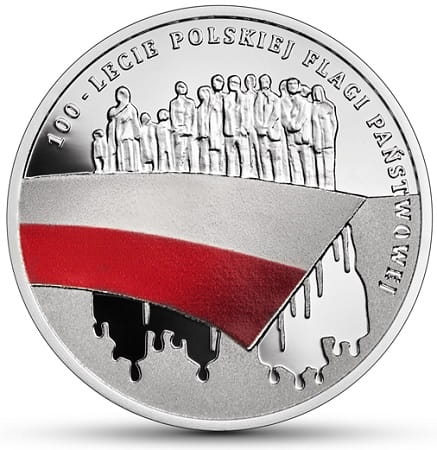 Moneta 10 zł 100-lecie Polskiej Flagi Państwowej 2019