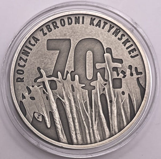 Moneta 10 zł 70 rocznica zbrodni Katyńskiej 2010