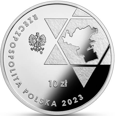 Moneta 10 zł 80. rocz. powstania w getcie warszawskim 2023 r.