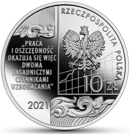 Moneta 10 zł Adam Heydel 2021