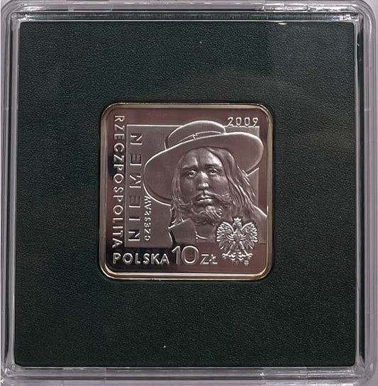 Moneta 10 zł Czesław Niemen kwadrat 2009
