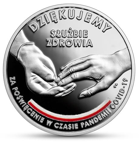 Moneta 10 zł Dziękujemy Służbie Zdrowia COVID-19 2021