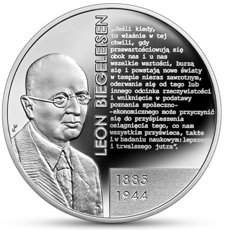 Moneta 10 zł Leon Biegeleisen 2022 r.