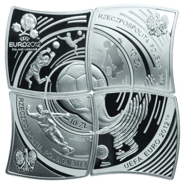 Moneta 10 zł Euro 2012 Polska-Ukraina puzzle 2012