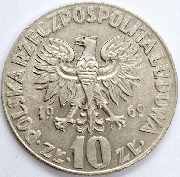 Moneta 10 zł Mikołaj Kopernik 1969 stan 3