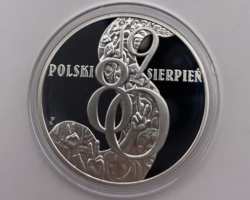 Moneta 10 zł Polski Sierpień 1980 2010 r.