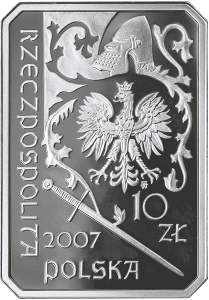 Moneta 10 zł Rycerz Ciężkozbrojny 2007 r.