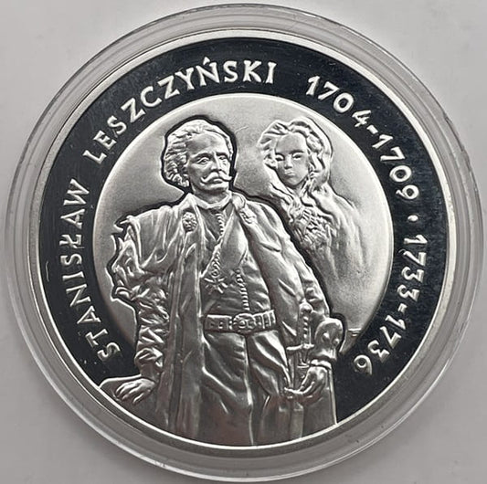 Moneta 10 zł Stanisław Leszczyński półpostać 2003