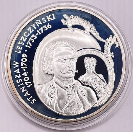 Moneta 10 zł Stanisław Leszczyński popiersie 2003 r.