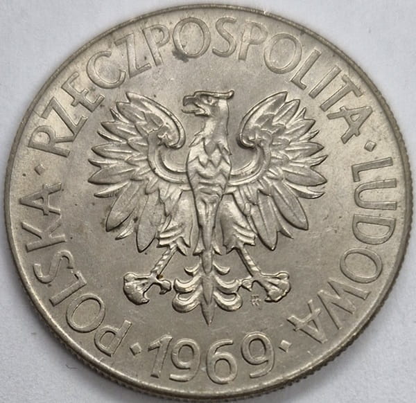 Moneta 10 zł Tadeusz Kościuszko 1969 stan 2