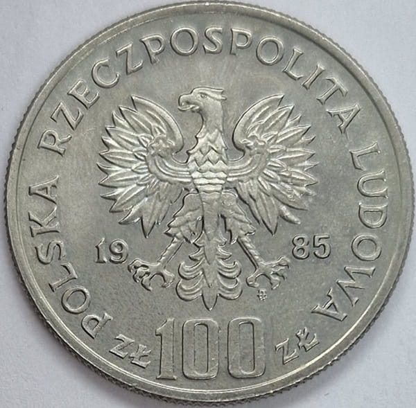 Moneta 100 zł Przemysław II 1985