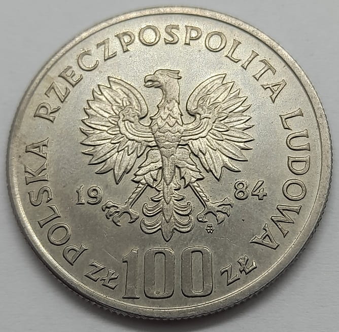 Moneta 100 zł Wincenty Witos 1984