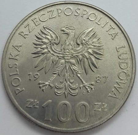 Moneta 100 zł Władysław Łokietek 1986