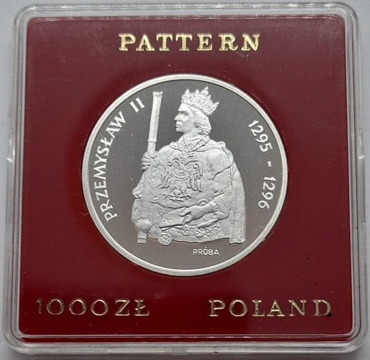 Moneta 1000 zł Przemysław II próba 1985 r.