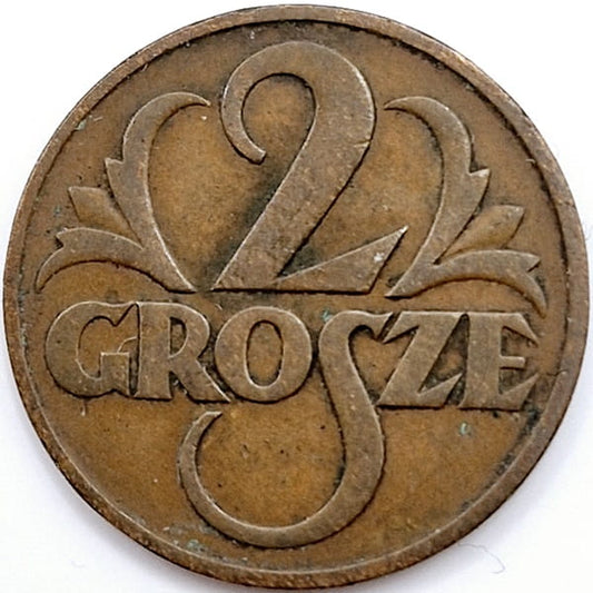 Moneta 2 grosze 1936 stan 2