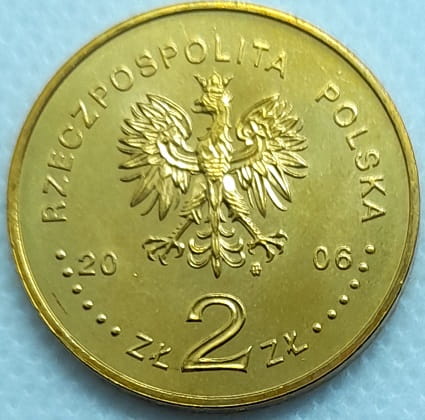 Moneta 2 zł Jeździec Piastowski 2006