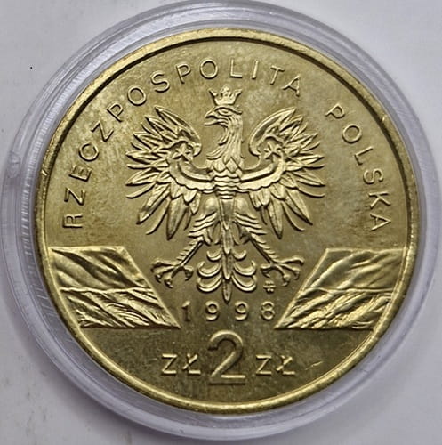 Moneta 2 zł Ropucha Paskówka 1998