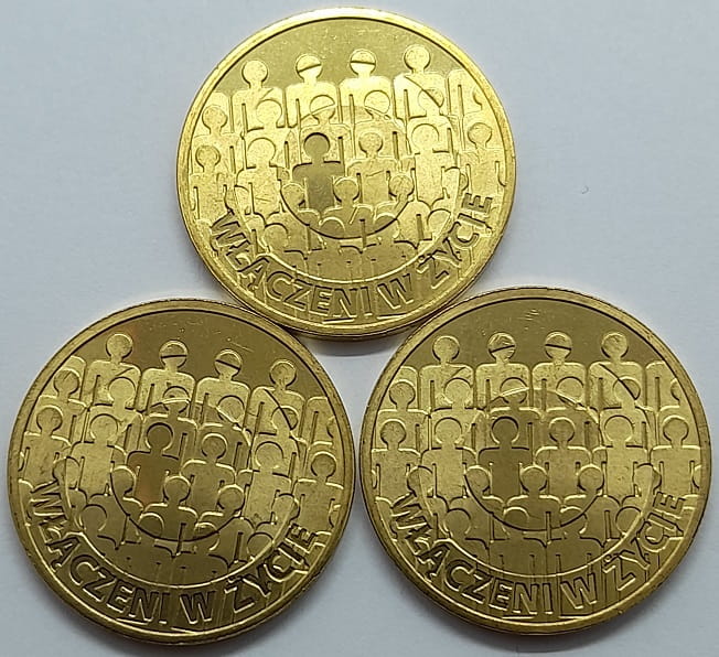 Moneta 2 zł Włączeni w życie 2013