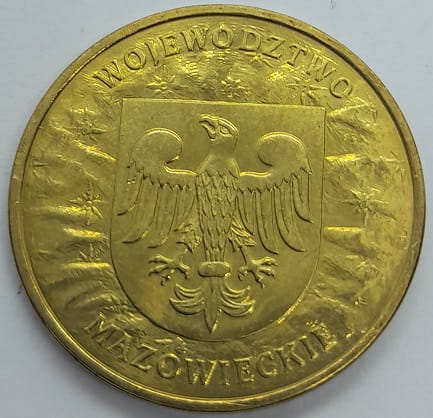 Moneta 2 zł Województwo Mazowieckie 2004